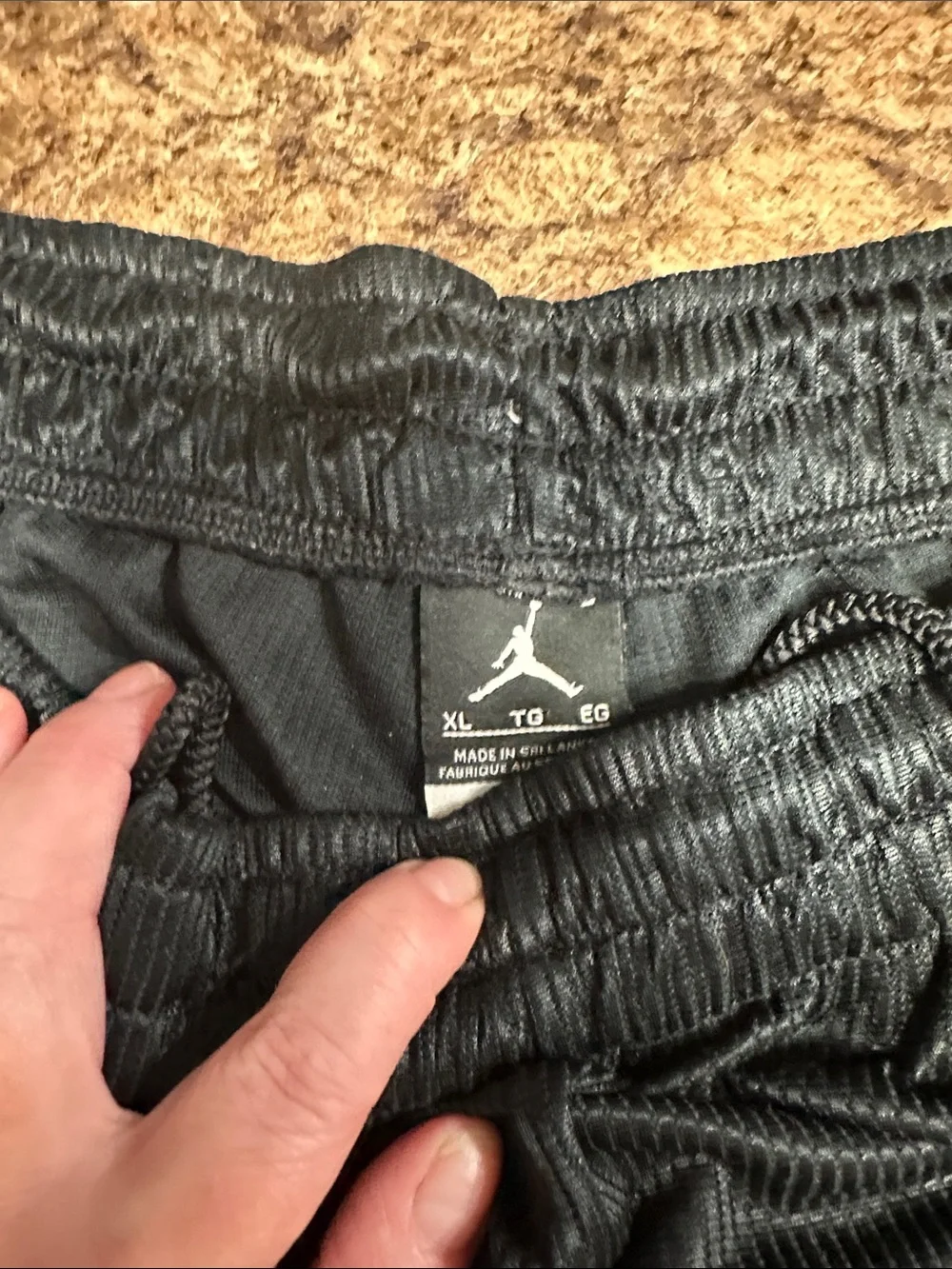Jordan Black & Red Athletic Basketball Shorts XL